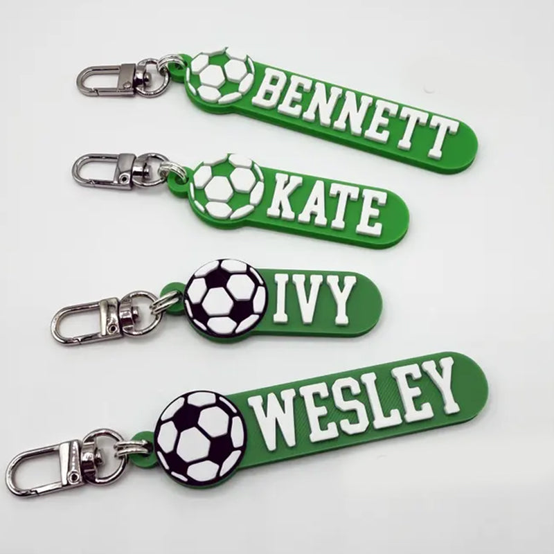 Soccer Personalized Keychain / Keyring / Bag Tag / Name Tag