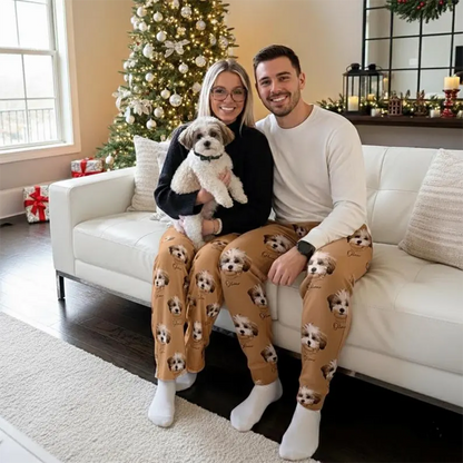 Personalized Pet Photo Pajama, Custom Dog & Cat Portrait PJs
