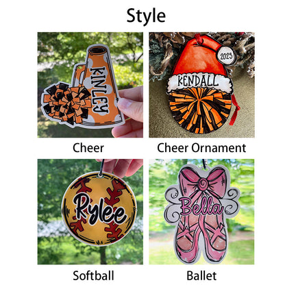 Cheer Bag Tag, Ballet Bag Tag,Cheer Ornament, Ballet Bag Tag