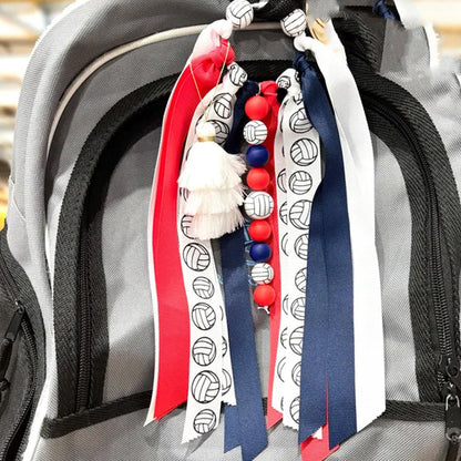 Personalized Volleyball Player Bag Charm, Volleyball Mom Bag Charm
