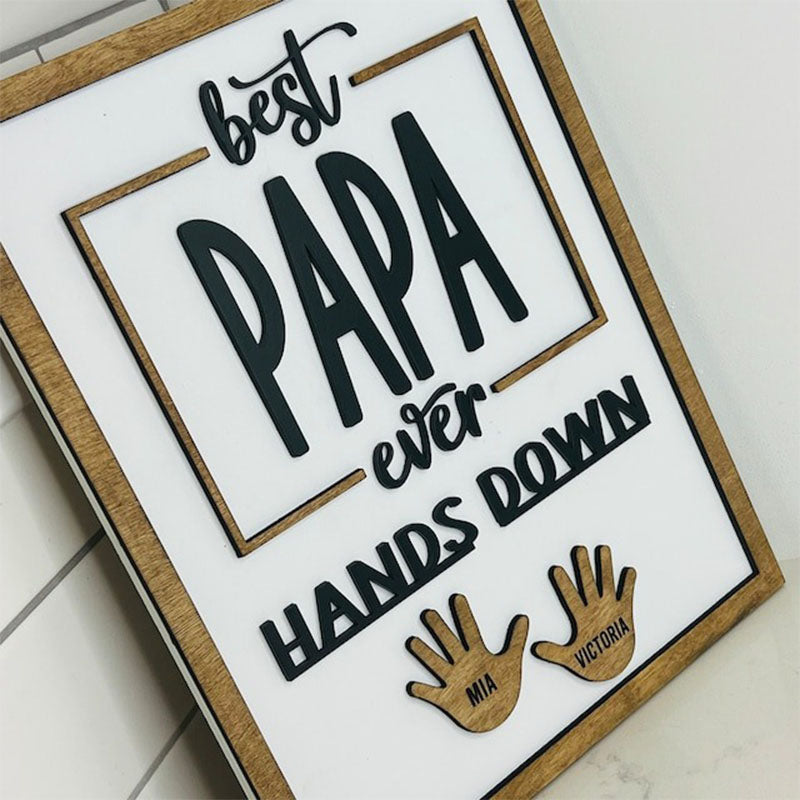 Personalized Fathers Day Handprint gift