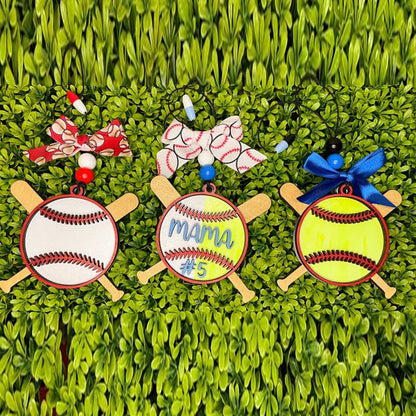 Baseball bag Tag and Softball bogg bag tag