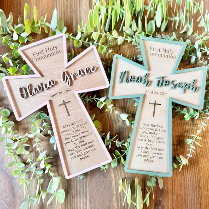 Personalized First Holy Communion Cross | Holy Communion Gift