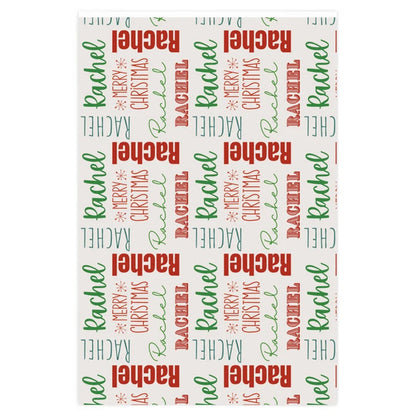 Personalized Name Christmas Wrapping Paper
