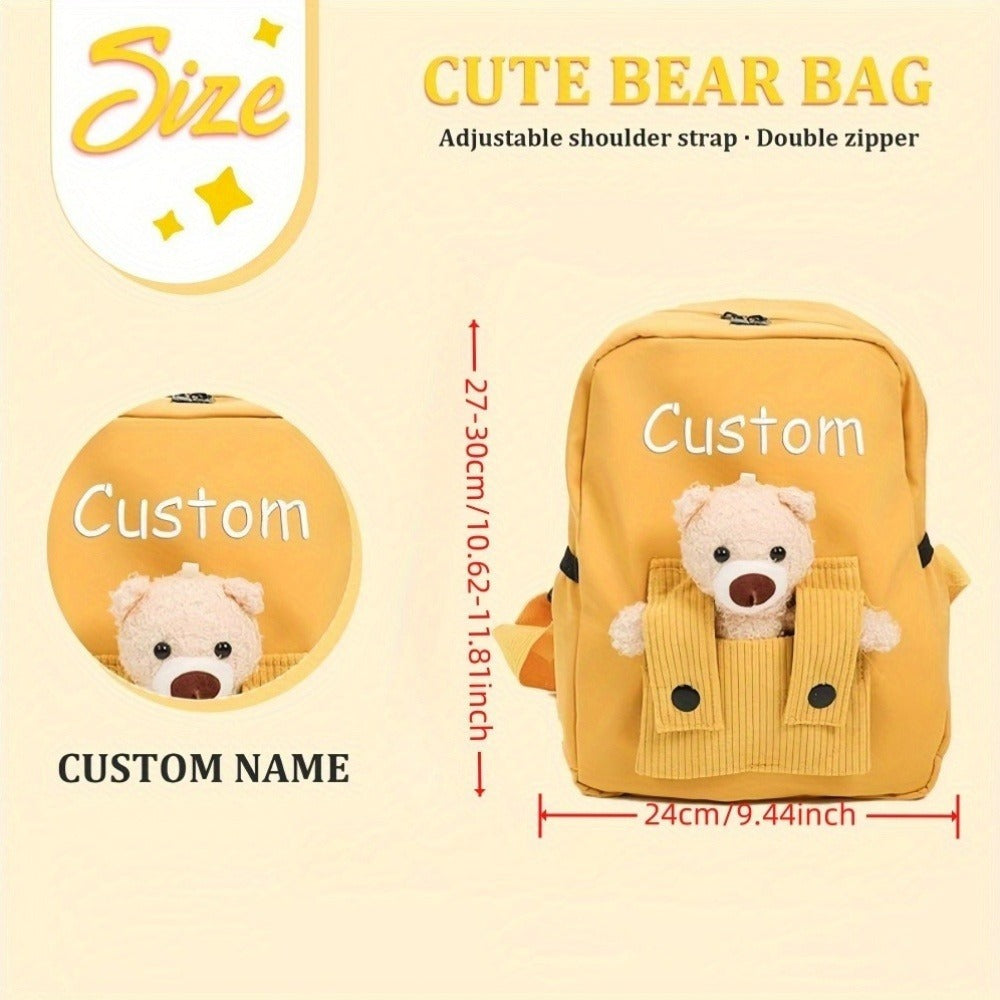 Personalized Bear Backpack - Custom Name