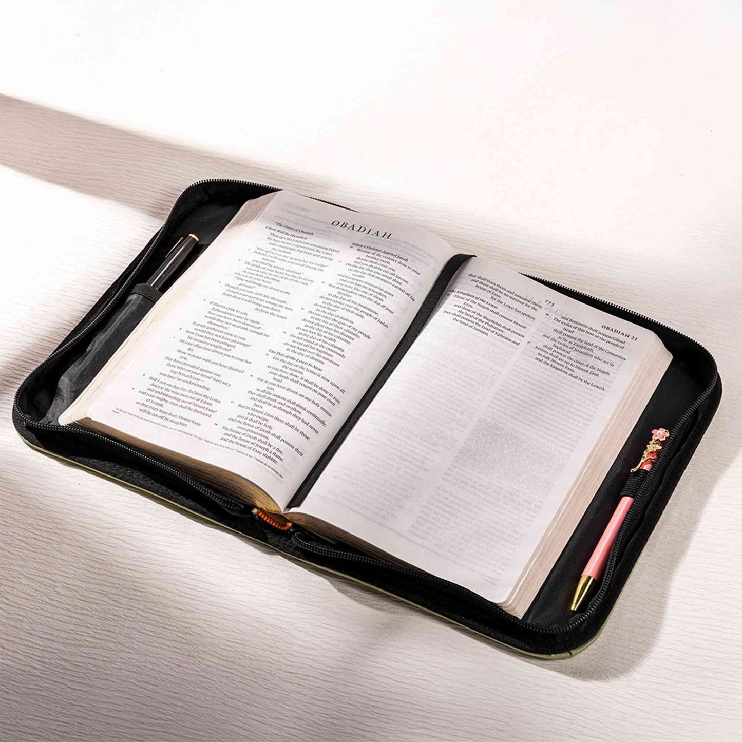 Custom Faux Leather Bible Cover: Engraved Religious Gift