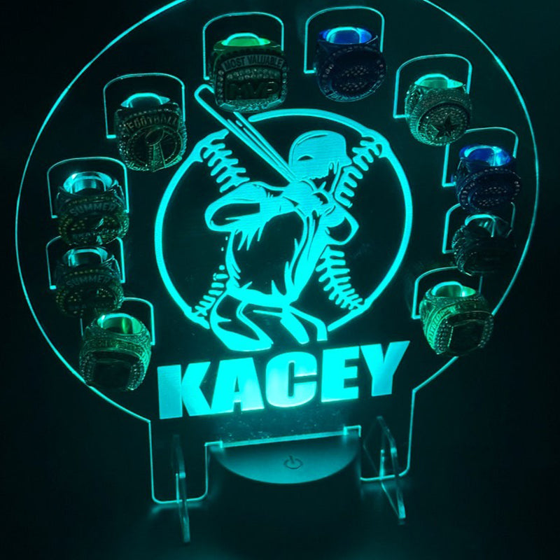 Custom Championship Ring Holder Display Kids Trophy Night Light
