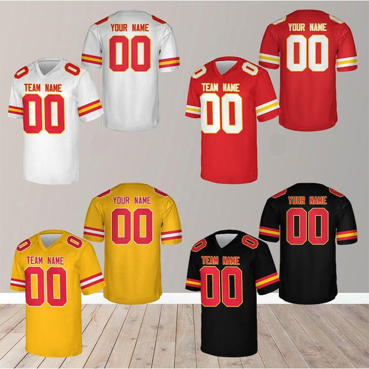 Custom Football Jersey Team Name And Number