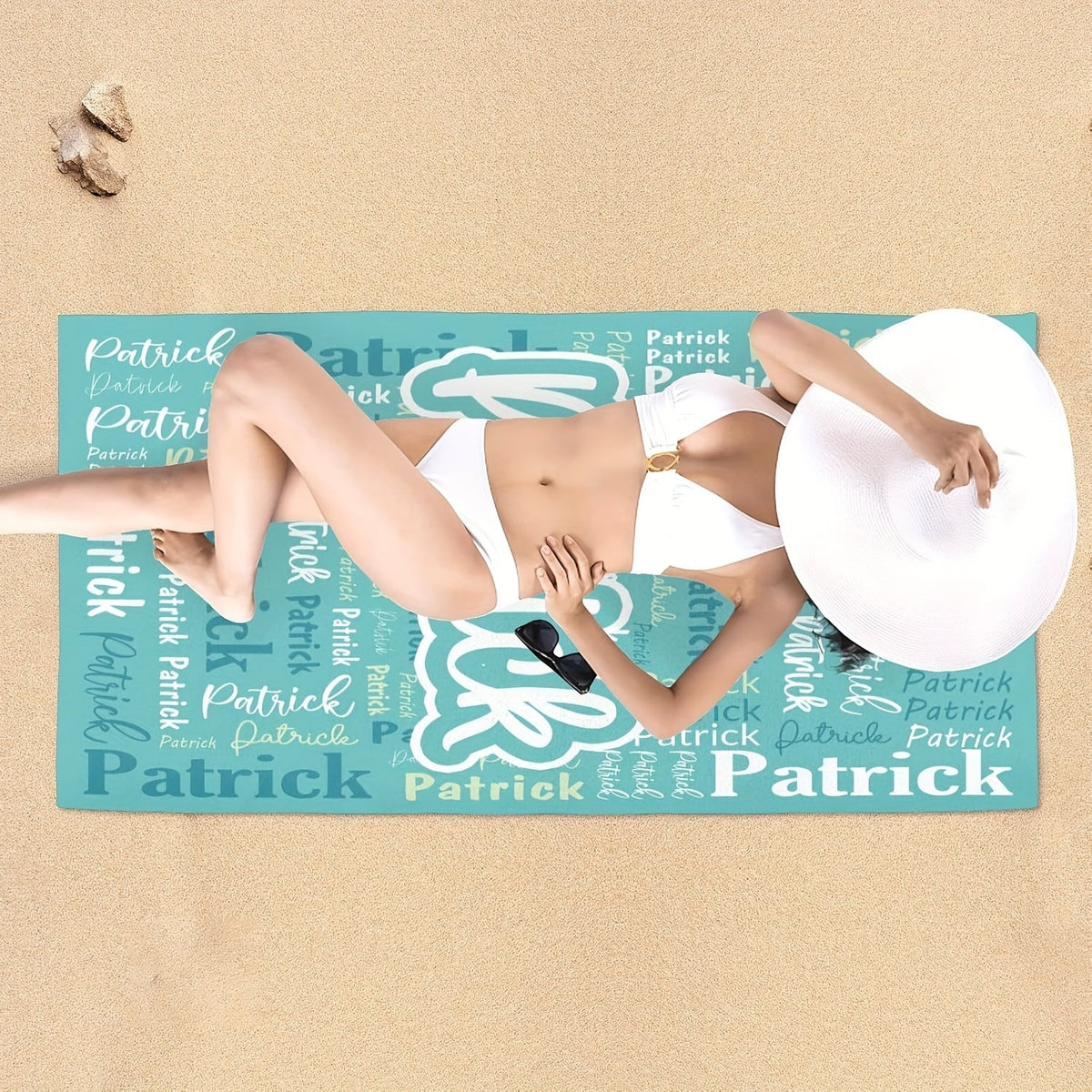 Custom Name Beach Towel Personalized Name Beach Towel