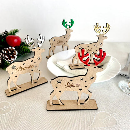 Personalized Reindeer Place Name Settings
