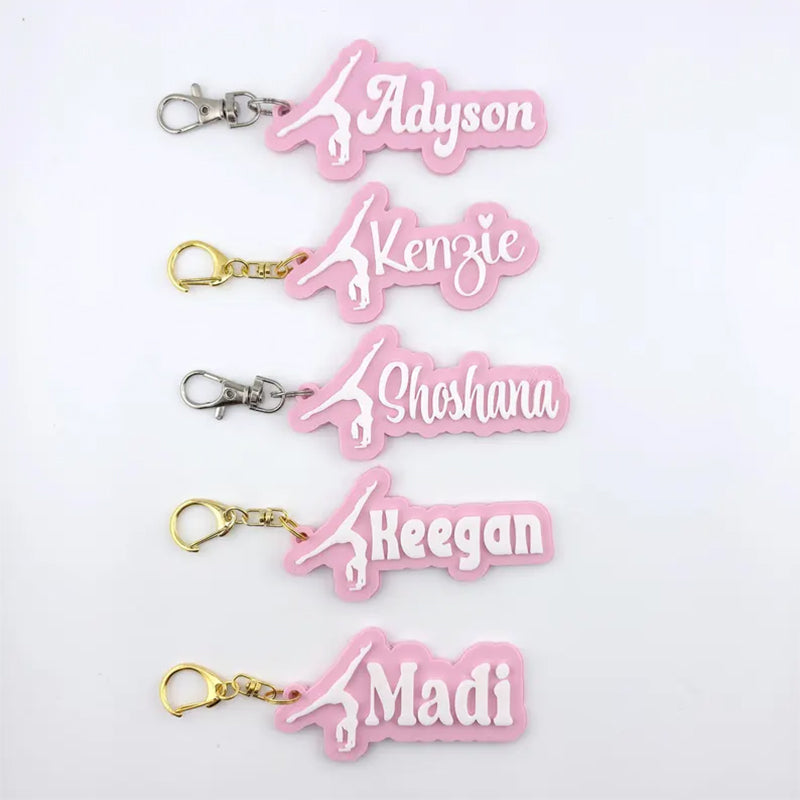 Personalized Soprt Name Tag Keychain