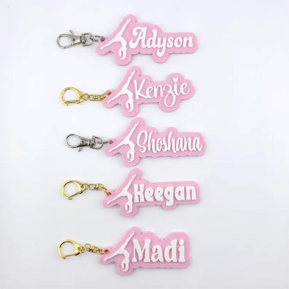 Personalized Soprt Name Tag Keychain
