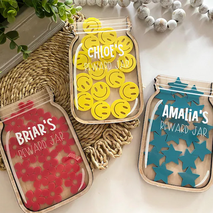 Kindness Jar Set | Reward Jar Set | Personalized Jar with Tokens