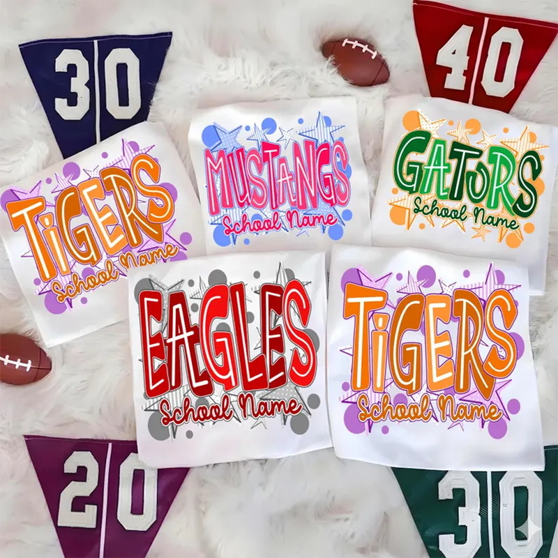 School Spirit Shirt , Neon Test Day Shirt  Custom School Name Mascot Shirt
