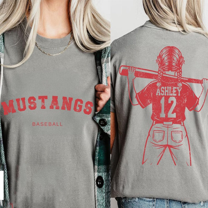 Customized Baseball Mom Shirt
