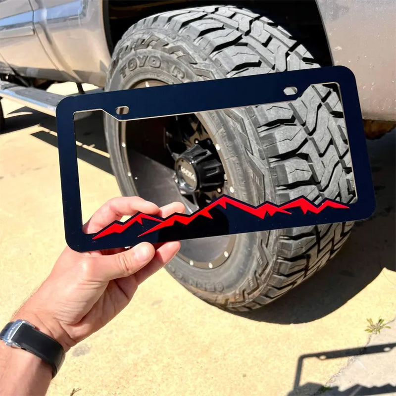 Mountain License Plate Frame Cover