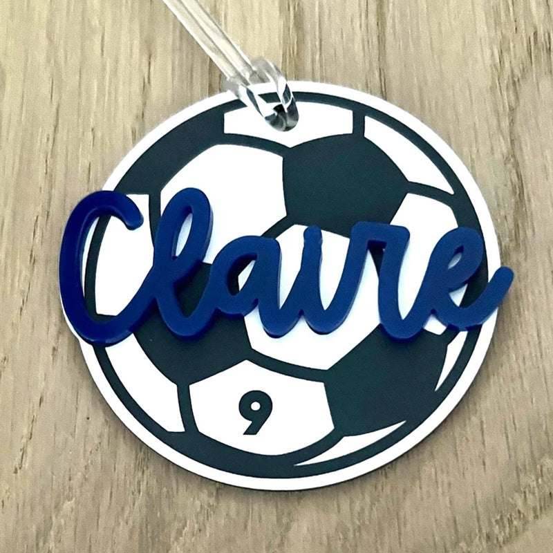 Personalized Name Tag Personalized Baseball Swimming Lacrosse Volleyball Hockey Soccer Dance Cheer Pom Tennis Football Hockey Track Pickleball Basketball Bag Tag