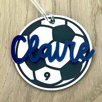 Personalized Name Tag Personalized Baseball Swimming Lacrosse Volleyball Hockey Soccer Dance Cheer Pom Tennis Football Hockey Track Pickleball Basketball Bag Tag