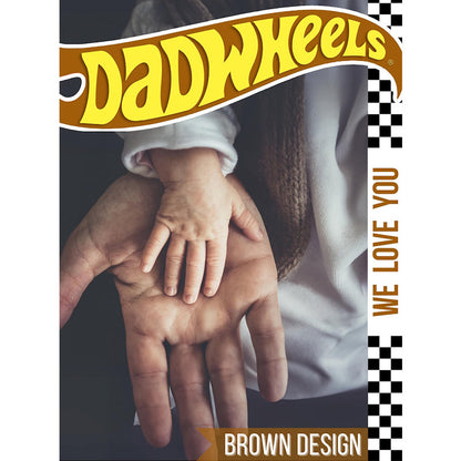 Personalized Hot Wheels package: Customized Dadwheels for Birthday