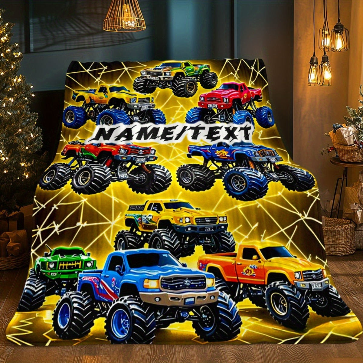 Ized Racing Car Themed Blanket Suitable for Bed