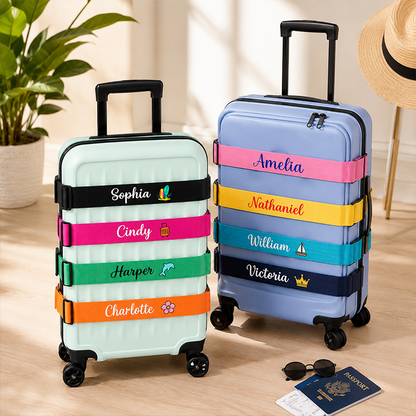 Personalised Luggage Strap,Suitcase Luggage Belt With Your Text