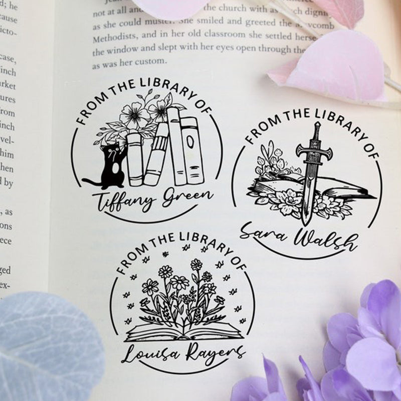 Personalized library stamp Self Inking Library Stamp