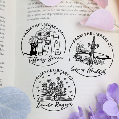 Personalized library stamp Self Inking Library Stamp