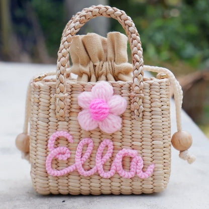 Kids Easter Basket, Monogram Easter Basket, Personalized Easter Basket