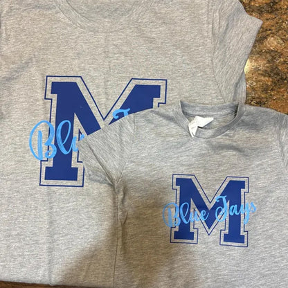 Custom Mascot Shirts, School Spirit Mascot T shirt Team Fans