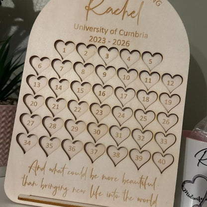 Personalised Student Midwife Gift - Student Midwife Birth Counting Board