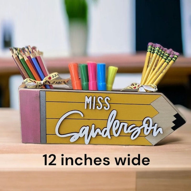 Personalized Teacher Desk Caddy, Teacher Gift