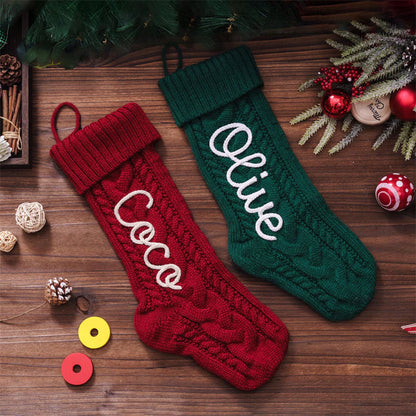 2025 Family Christmas Stockings, Personalized Christmas Stocking with Name