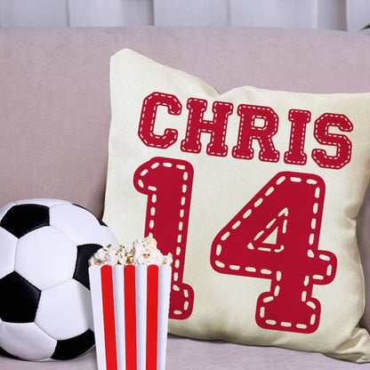 Personalized Sports Pillow Case - Home Decorations，Customized Baseball Basketball Football Soccer Pillows Case