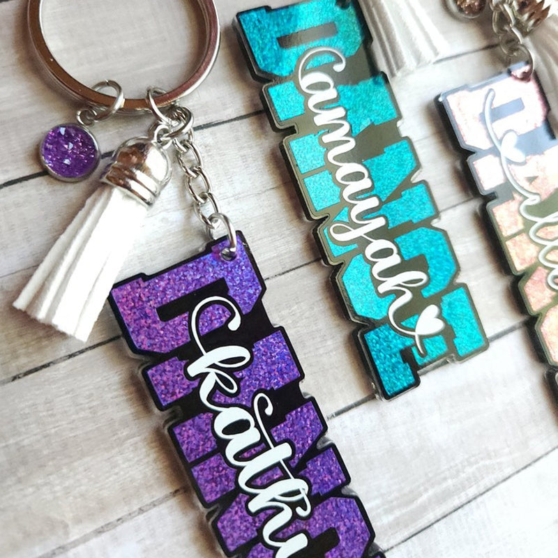 Personalized Dance Keychain • Dancer Keychain