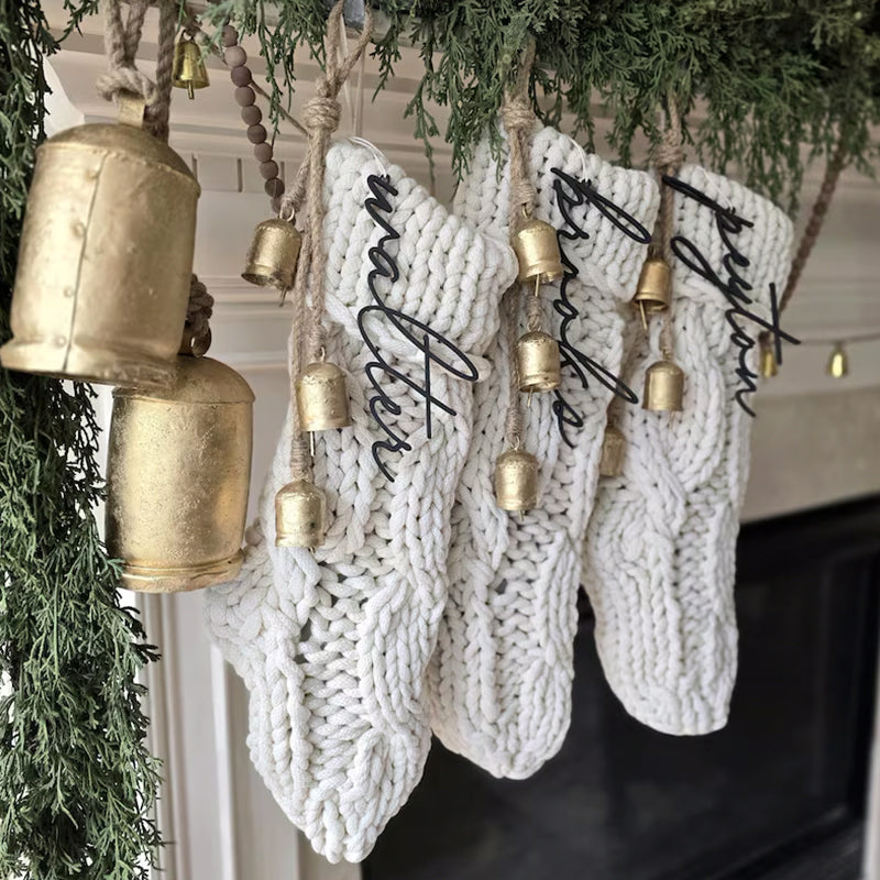 Christmas Stocking Tags, Personalized Stocking Tags