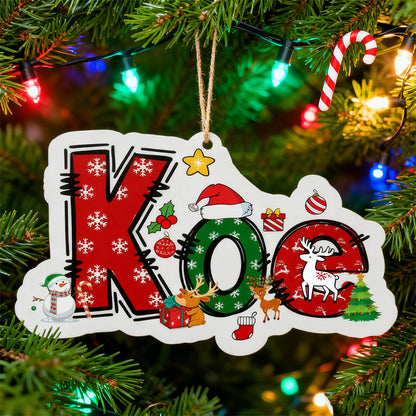 Custom Name Ornaments, Christmas Gift