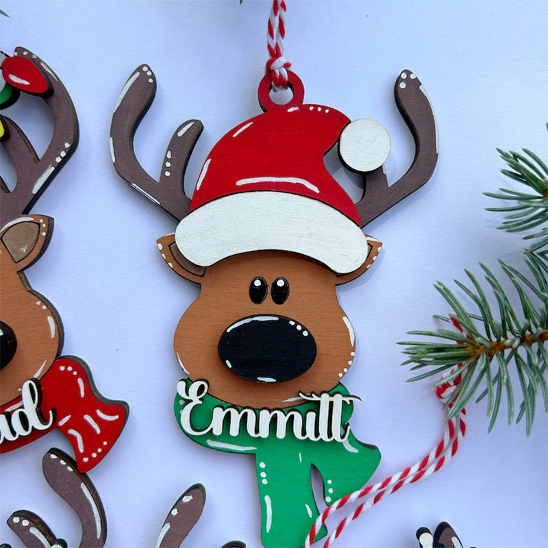 Christmas stocking tag, personalized family ornament