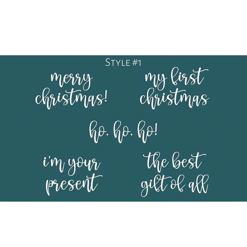 Personalized Baby First Christmas Cozy Soft Long Sleeve Romper