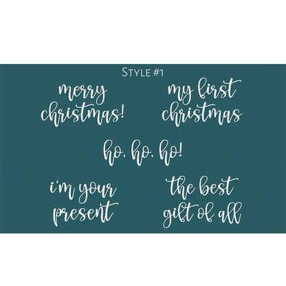 Personalized Baby First Christmas Cozy Soft Long Sleeve Romper