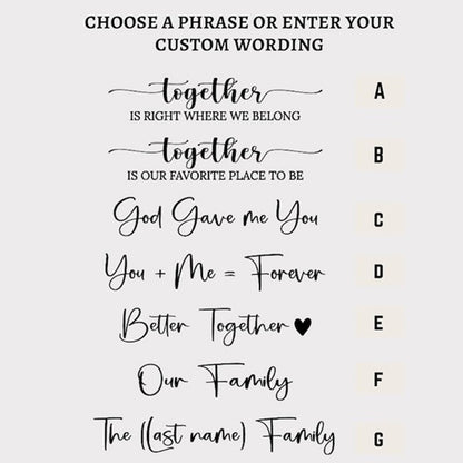 Anniversary Couple Gift, Personalized Couple Wooden Sign