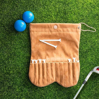 Personalized Cartoon Character Face Photo Suede Golf Ball Bag