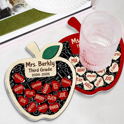 Personalized Teacher Apple Magnet, Thank You Teacher Gifts