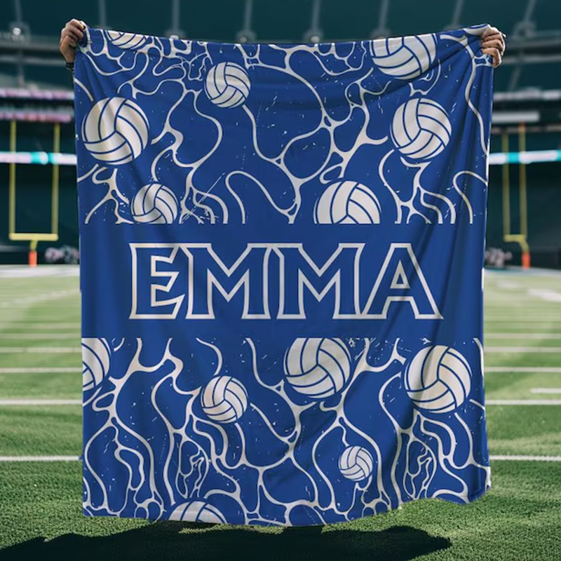 Personalized Volleyball Team Blanket:Custom Team