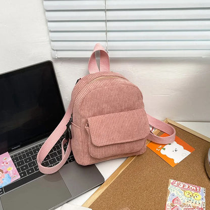 Fashion Personalized Embroidered Women Mini Backpack Name Student Girls Schoolbags