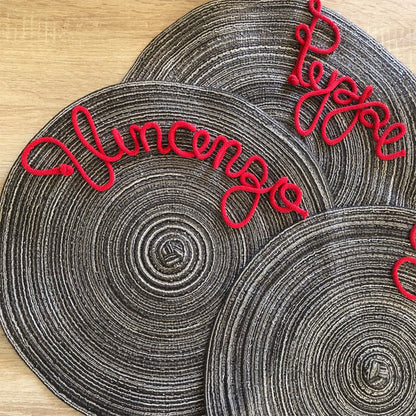 Placemat with name
