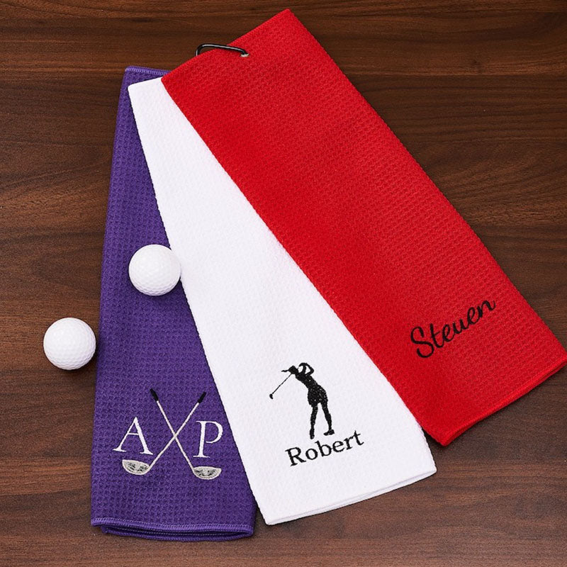 Personalized Print Golf Towel Custom Golf Towel