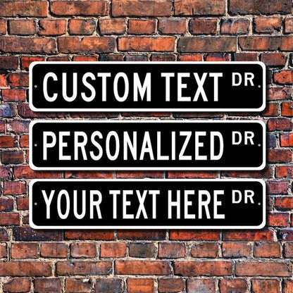 Custom Street Sign, Metal Street Sign, Personalized Street Sign