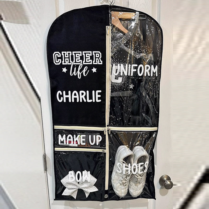 Personalized Cheer Life Garment Bags