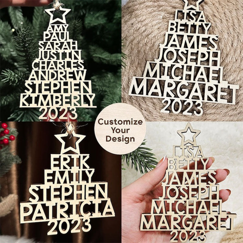 Family Christmas Ornament - Personalized Ornament With Names