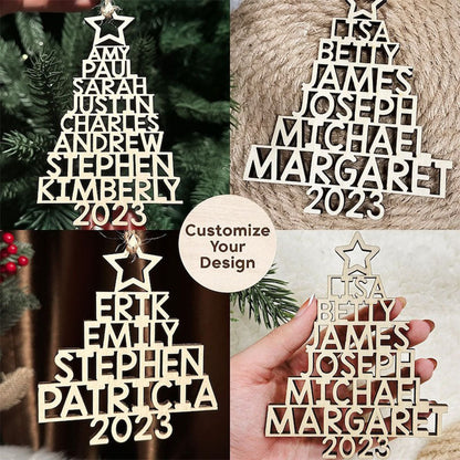 Family Christmas Ornament - Personalized Ornament With Names